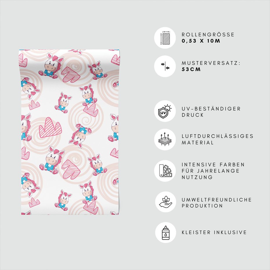 Tapeta - dziecięca, zwierzę, ilustracja,