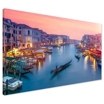 Obraz na płótnie - Wenecja, kanał, gondole
