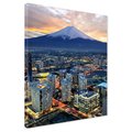 Obraz na płótnie - miasto, góra, budynki