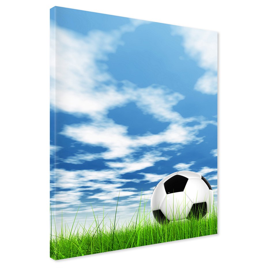 Obraz na płótnie - piłka, nożna, trawa