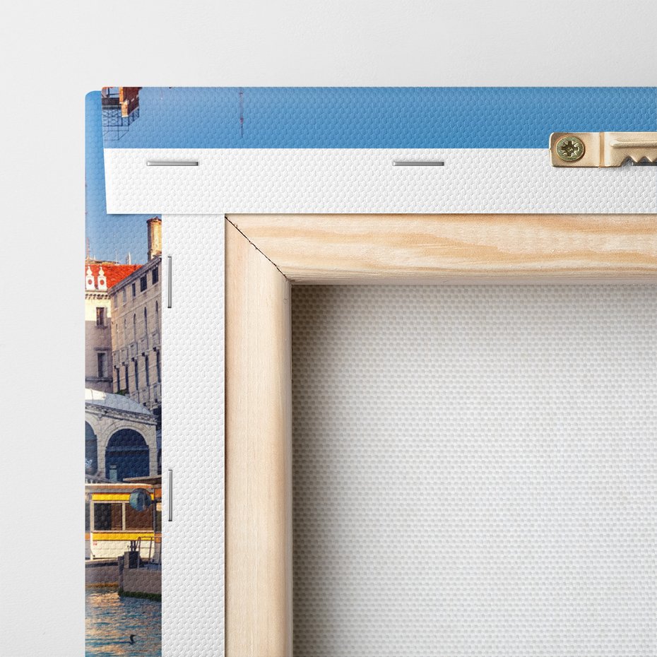 Obraz na płótnie - Wenecja, most, gondola