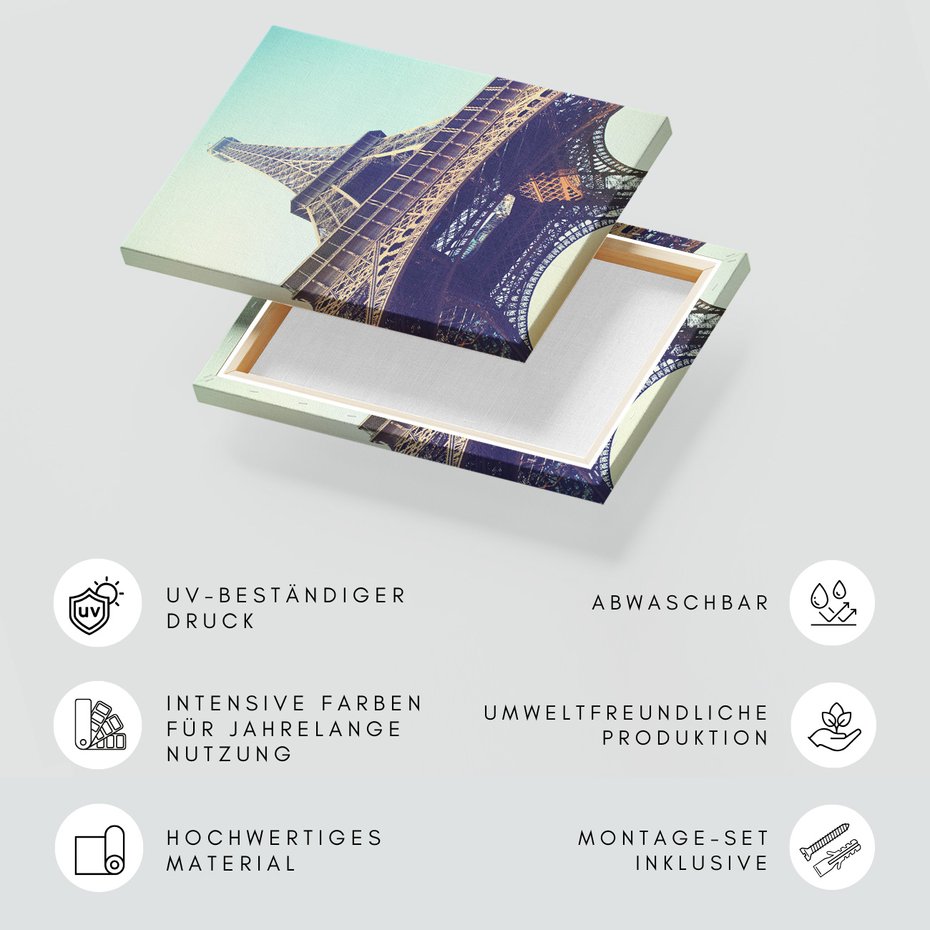 Obraz na płótnie - Eiffel, wieża, Paryż