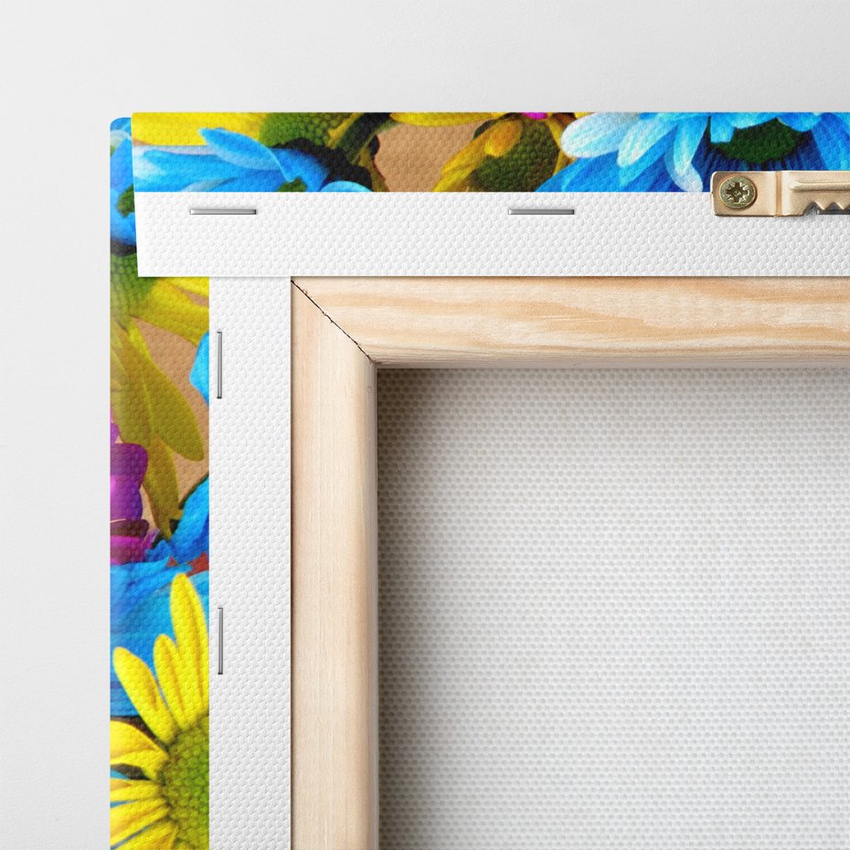 Obraz na płótnie - kwiaty, kolorowe, bukiet