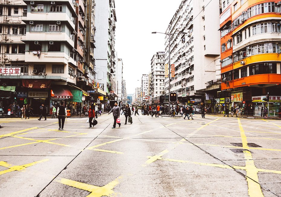 Fototapeta - miasto, ulica, ludzie