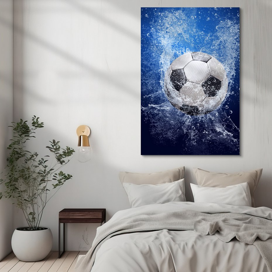 Obraz na płótnie - piłka, woda, sport