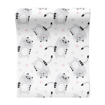 Tapeta - dziecięca, koty, tło,