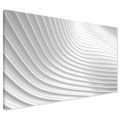 Obraz na płótnie - abstrakcja, fale, biały