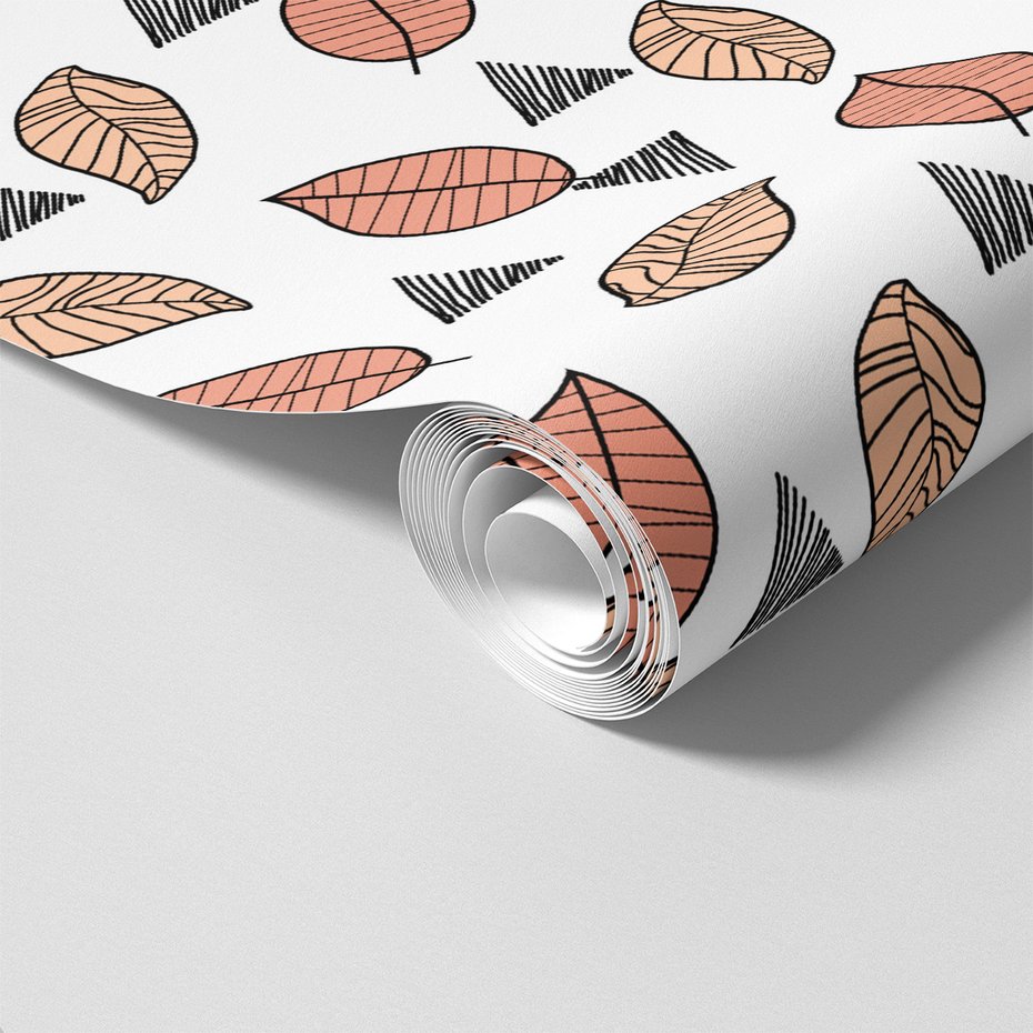 Tapeta - liście, trójkąty, natura