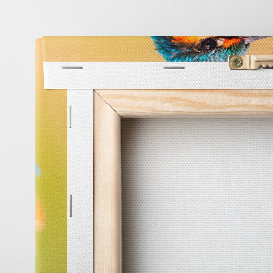 Obraz na płótnie - ptak, zimorodek, natura