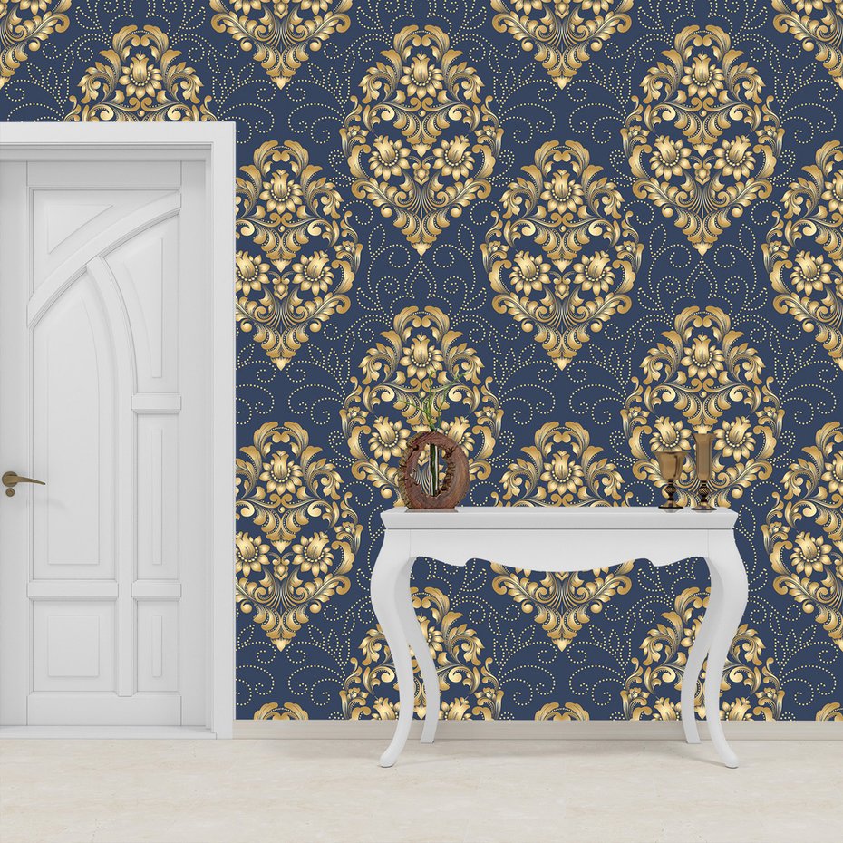 Tapeta - ornament, kwiat, elegancja