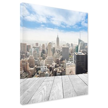 Obraz na płótnie - miasto, drapacze chmur, panorama