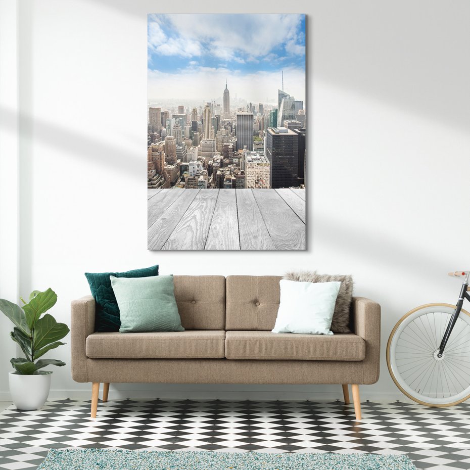 Obraz na płótnie - miasto, drapacze chmur, panorama