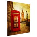 Obraz na płótnie - Londyn, budka telefoniczna, Big Ben