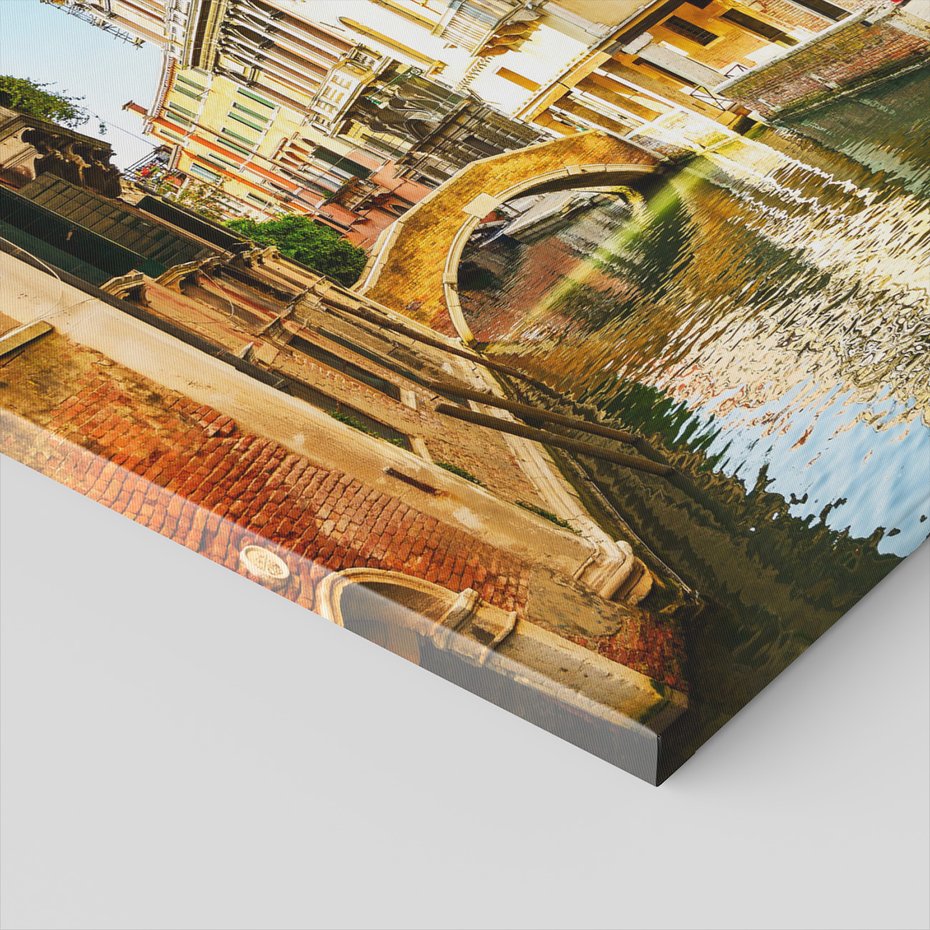 Obraz na płótnie - Wenecja, kanał, budynki