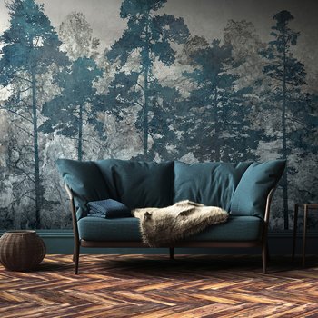 Fototapeta - loft, las, sosny