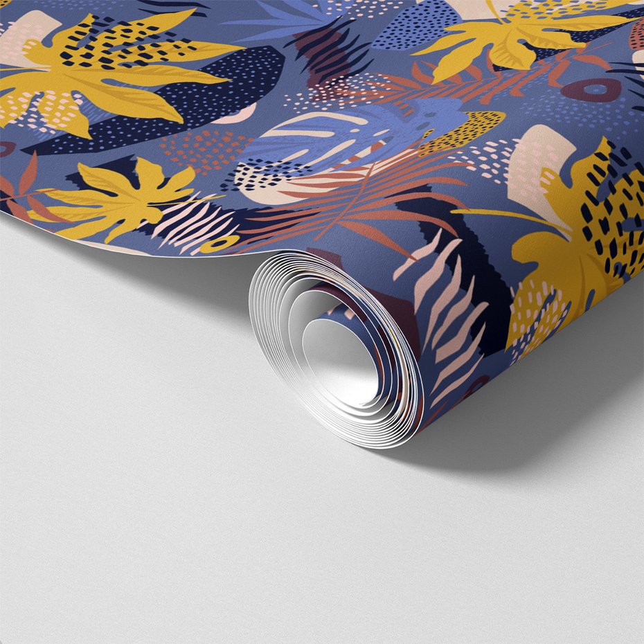 Tapeta - liście, abstrakcja, roślinność