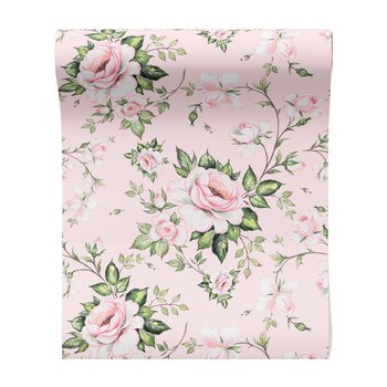 Tapeta - róże, liście, pąki