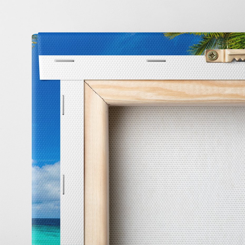 Obraz na płótnie - plaża, palmy, morze