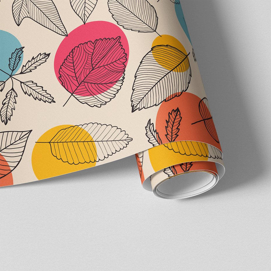 Tapeta - liście, koła, natura