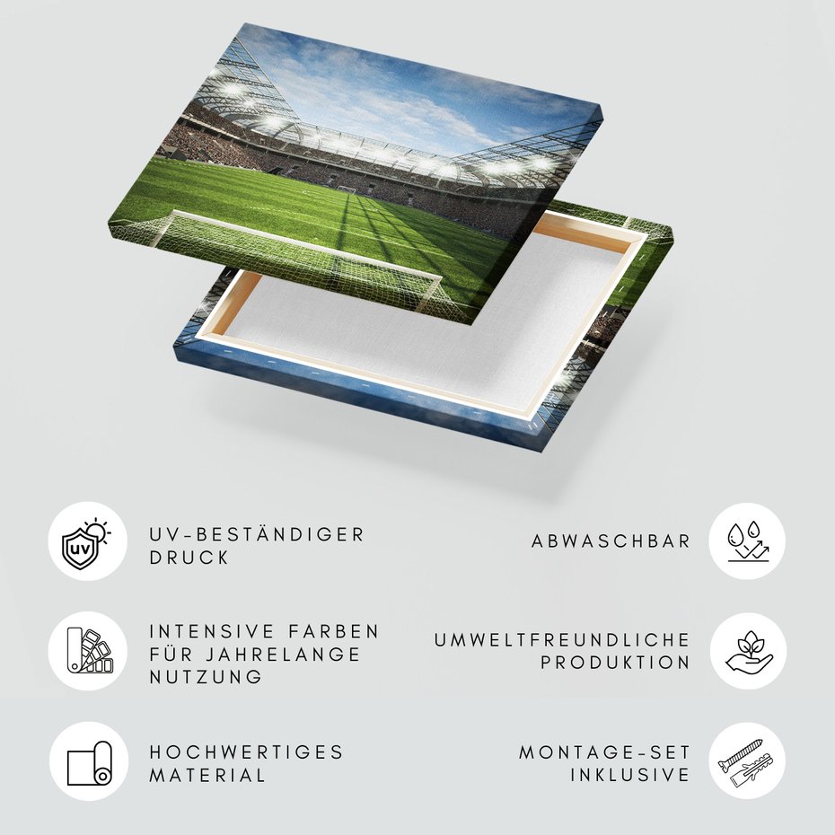 Obraz na płótnie - stadion, piłka nożna, sport