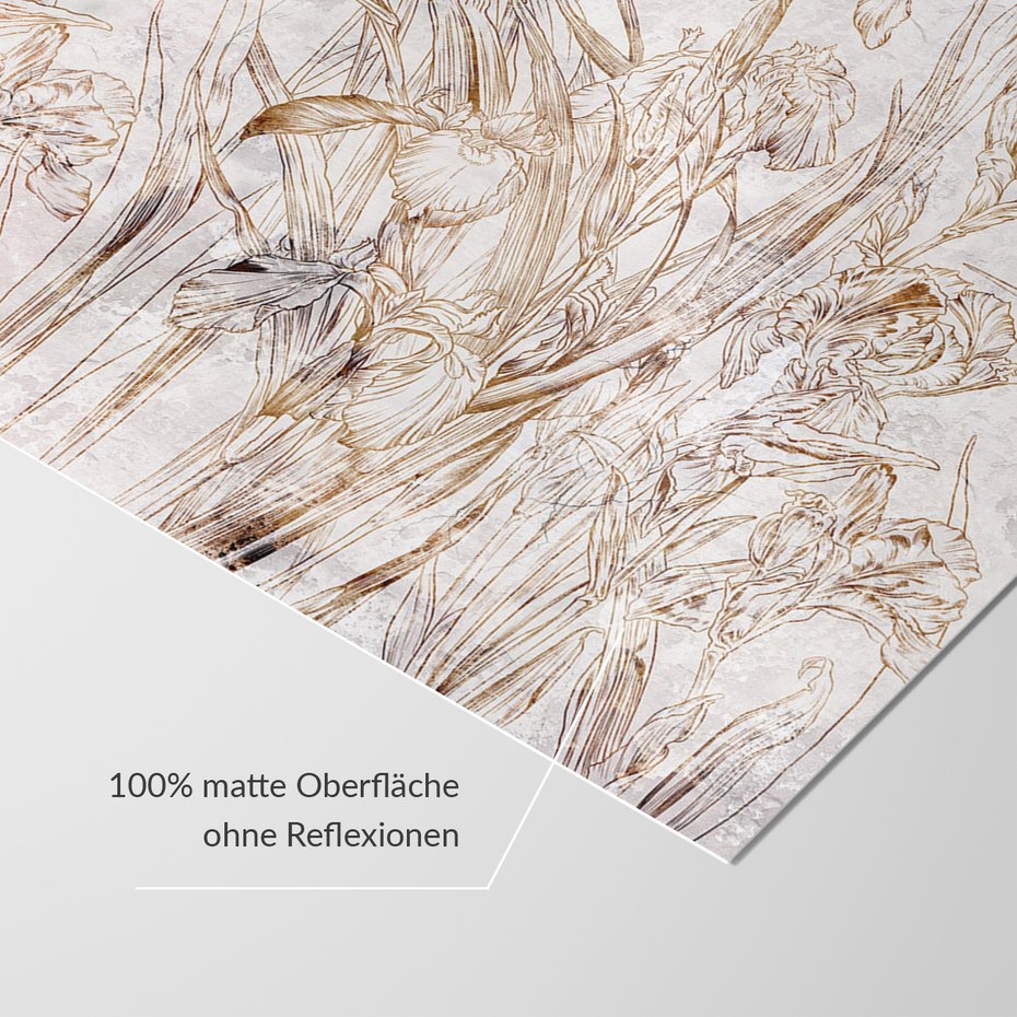 Fototapeta - loft, kwiaty, mural