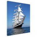 Obraz na płótnie - żaglowiec, morze, niebo