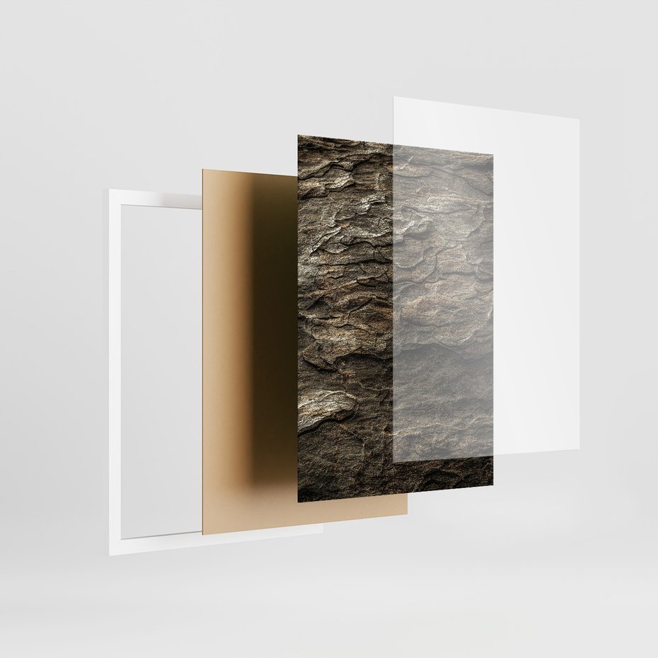 Zestaw obrazy w ramie, plakaty - dom, natura, drewno - rama biała