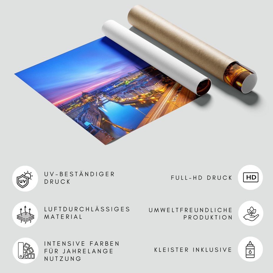 Fototapeta - berlin, miasto, noc