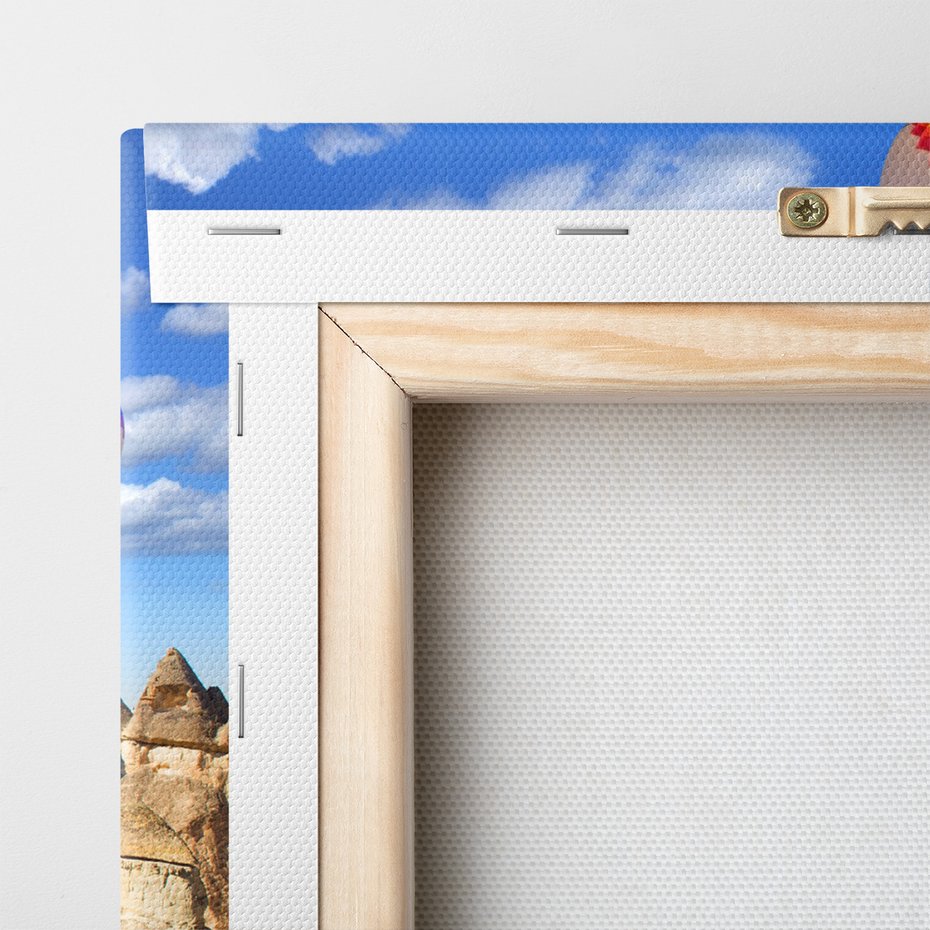 Obraz na płótnie - balony, krajobraz, Kapadocja