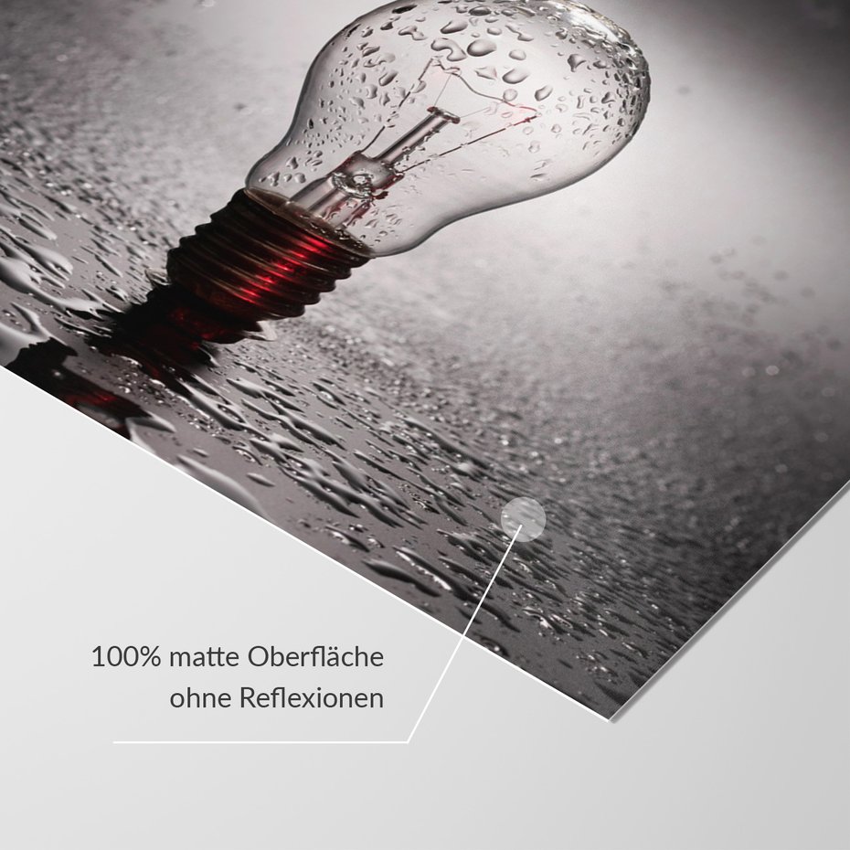 Fototapeta - żarówka, woda, krople