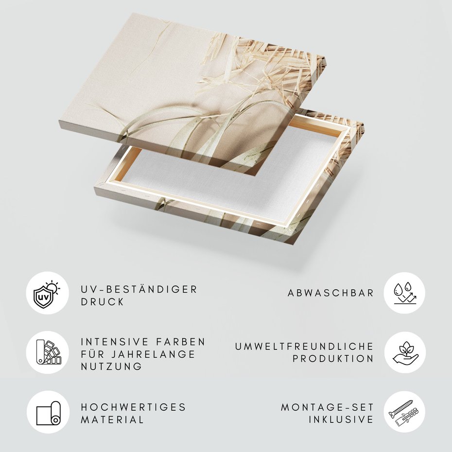 Obraz na płótnie - roślina, liście, kompozycja