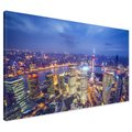 Obraz na płótnie - miasto, noc, panorama