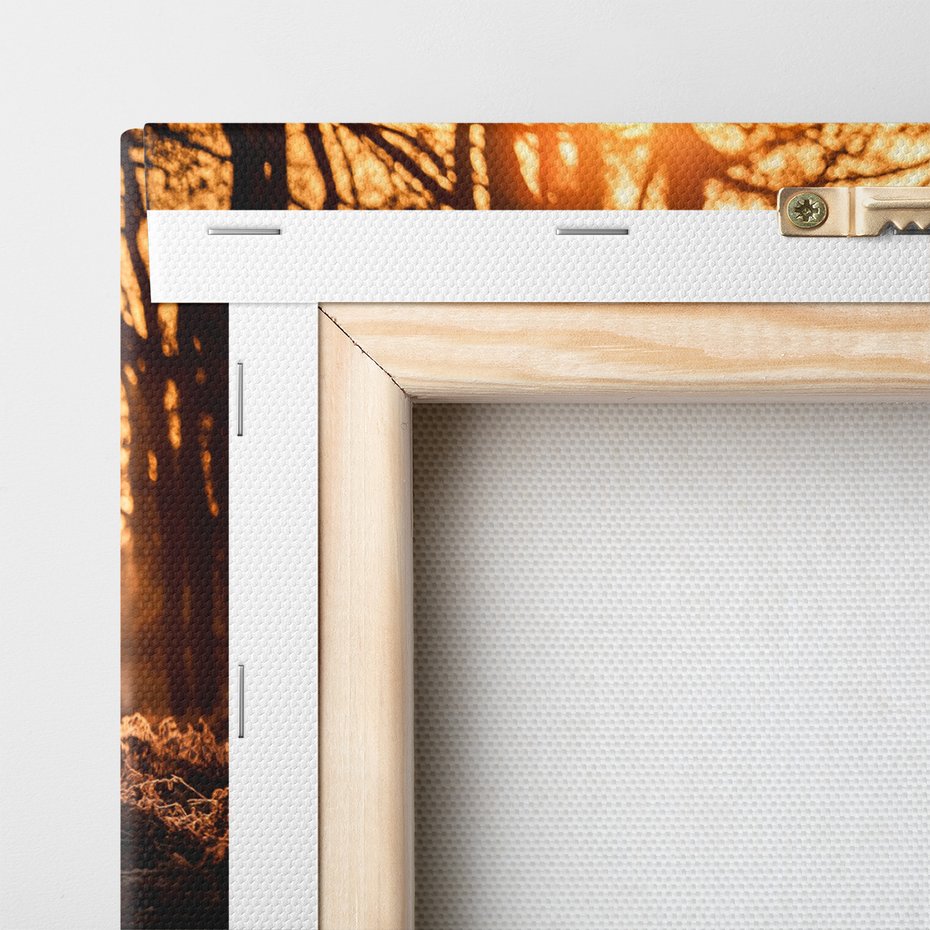 Obraz na płótnie - jelenie, natura, zachód słońca