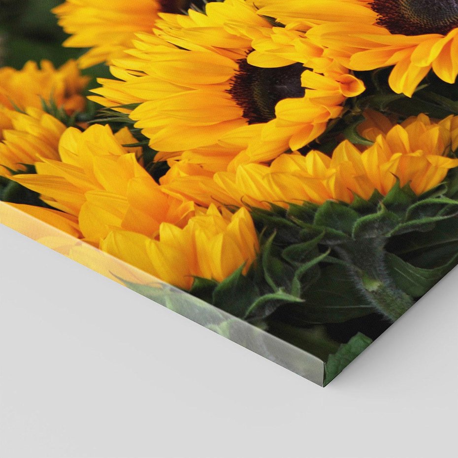 Obraz na płótnie - słoneczniki, kwiaty, żółty