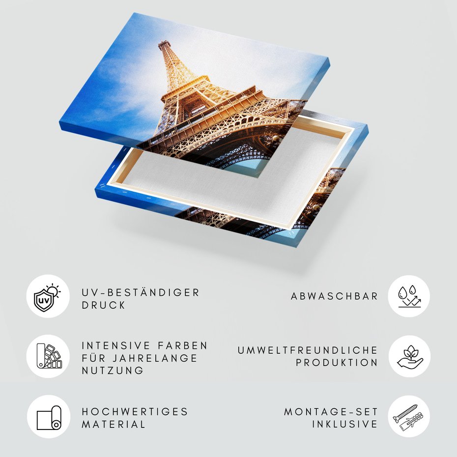 Obraz na płótnie - Eiffel, wieża, Paryż