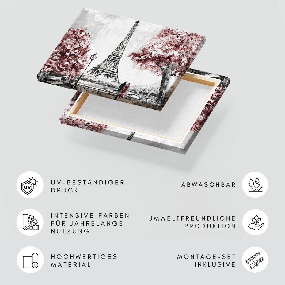 Obraz na płótnie - wieża Eiffla, Paryż, miasto