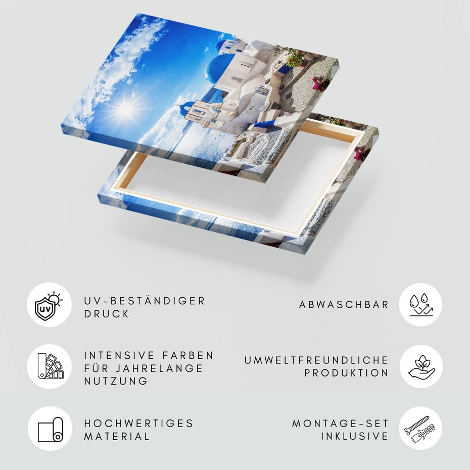 Obraz na płótnie - Santorini, Grecja, architektura