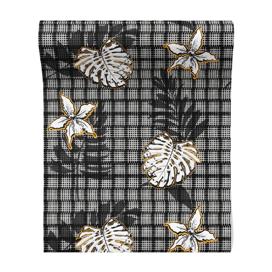 Tapeta - liście, kwiaty, tło