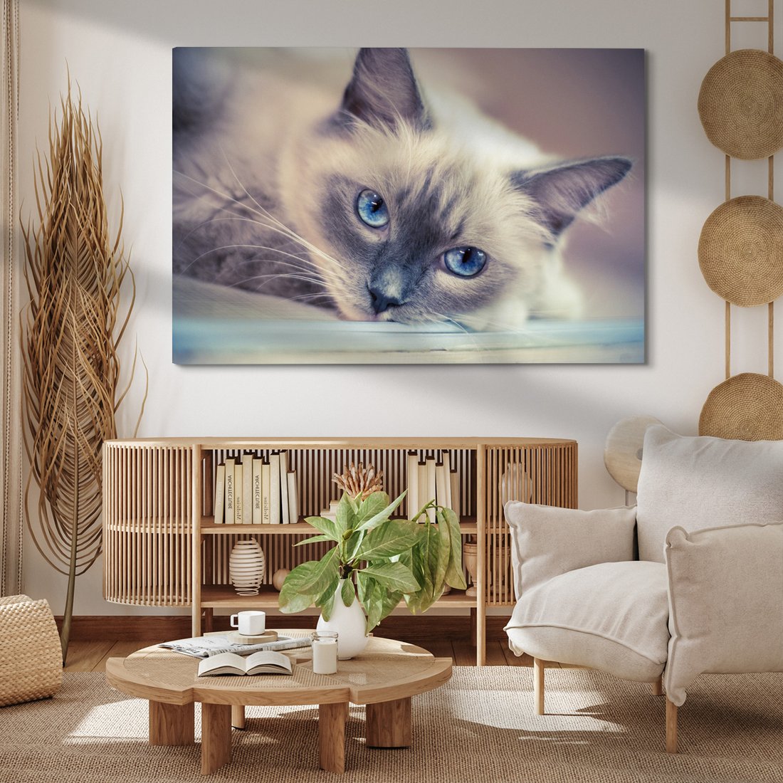 Obraz na płótnie - kot, zwierzę, portret