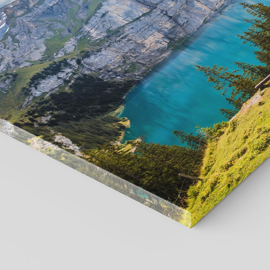 Obraz na płótnie - góry, jezioro, las