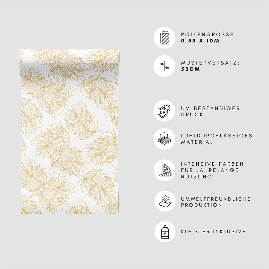 Tapeta - liście, natura, elegancja