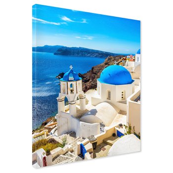 Obraz na płótnie - Grecja, Santorini, morze