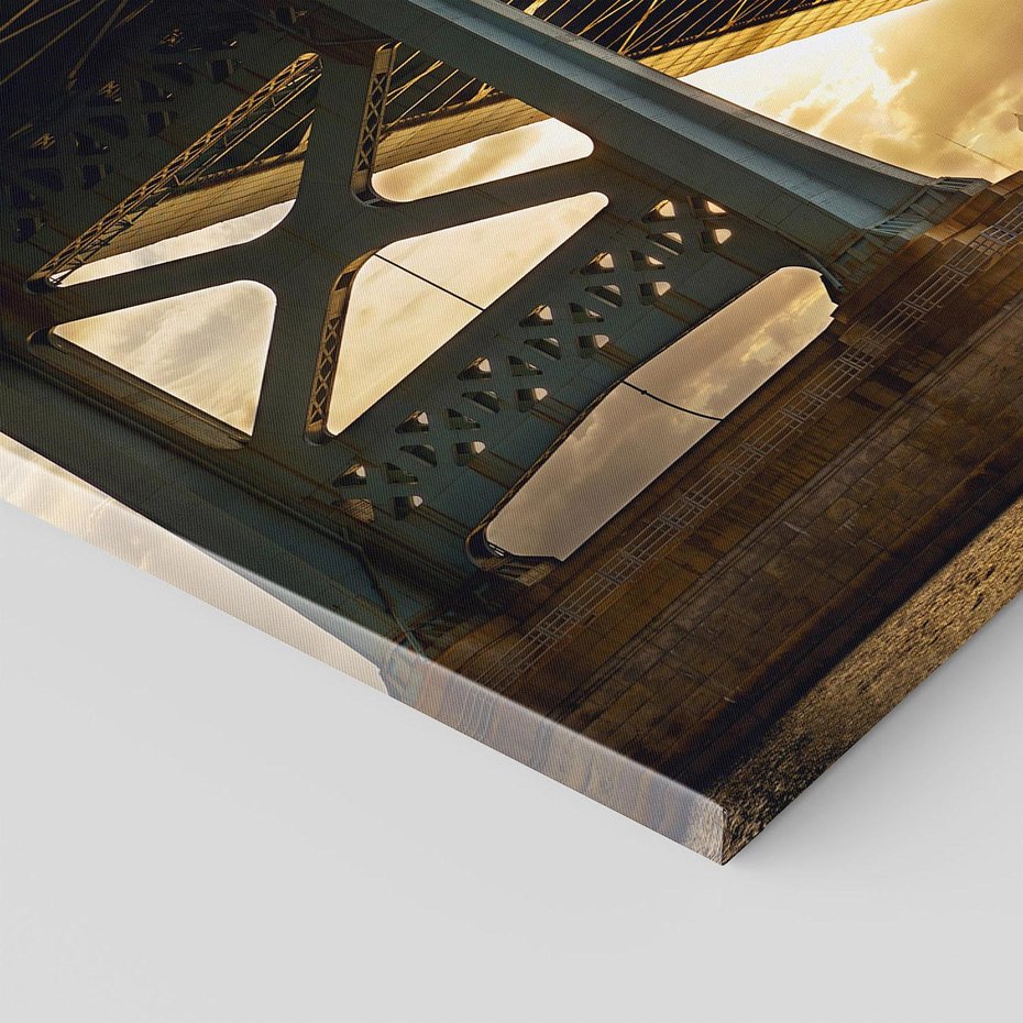 Obraz na płótnie - most, miasto, rzeka