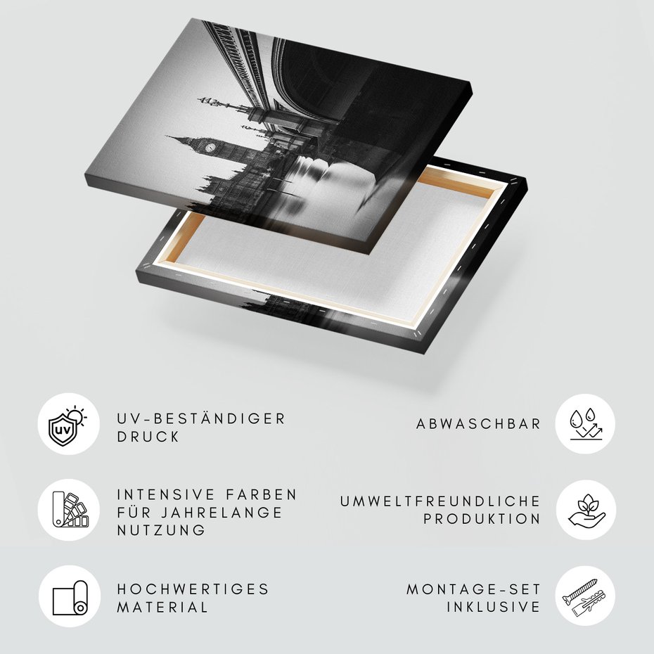 Obraz na płótnie - miasto, most, Big Ben