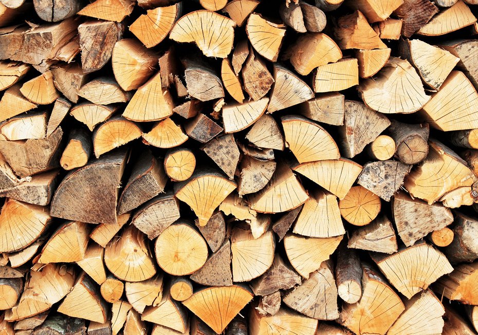 Fototapeta - drewno, opał, stos