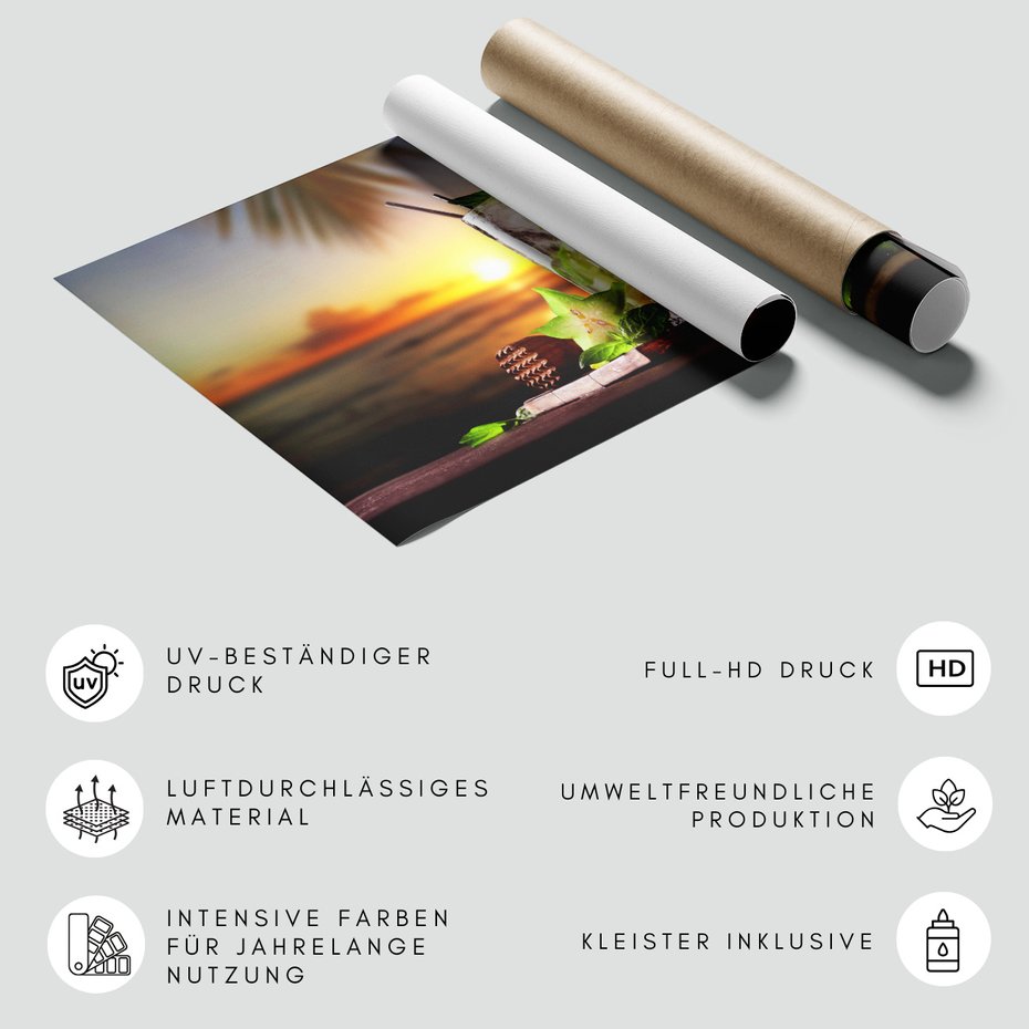 Fototapeta - mojito, drink, plaża