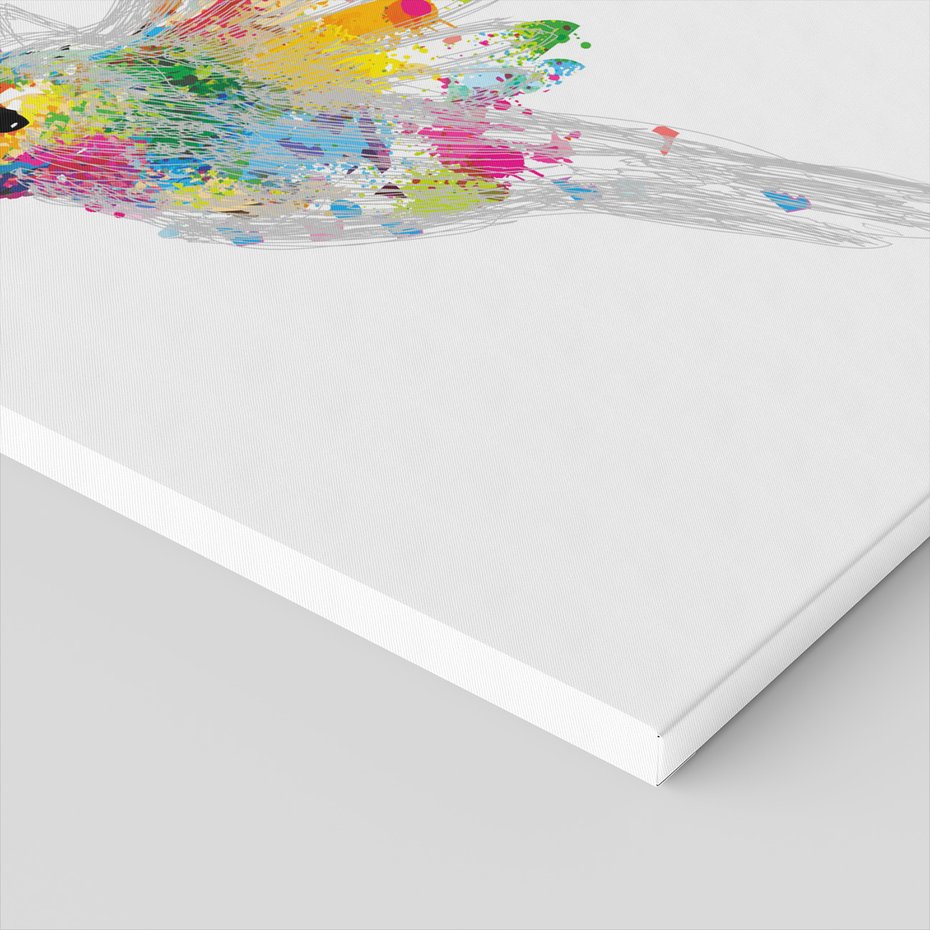 Obraz na płótnie - koliber, ptak, abstrakcja