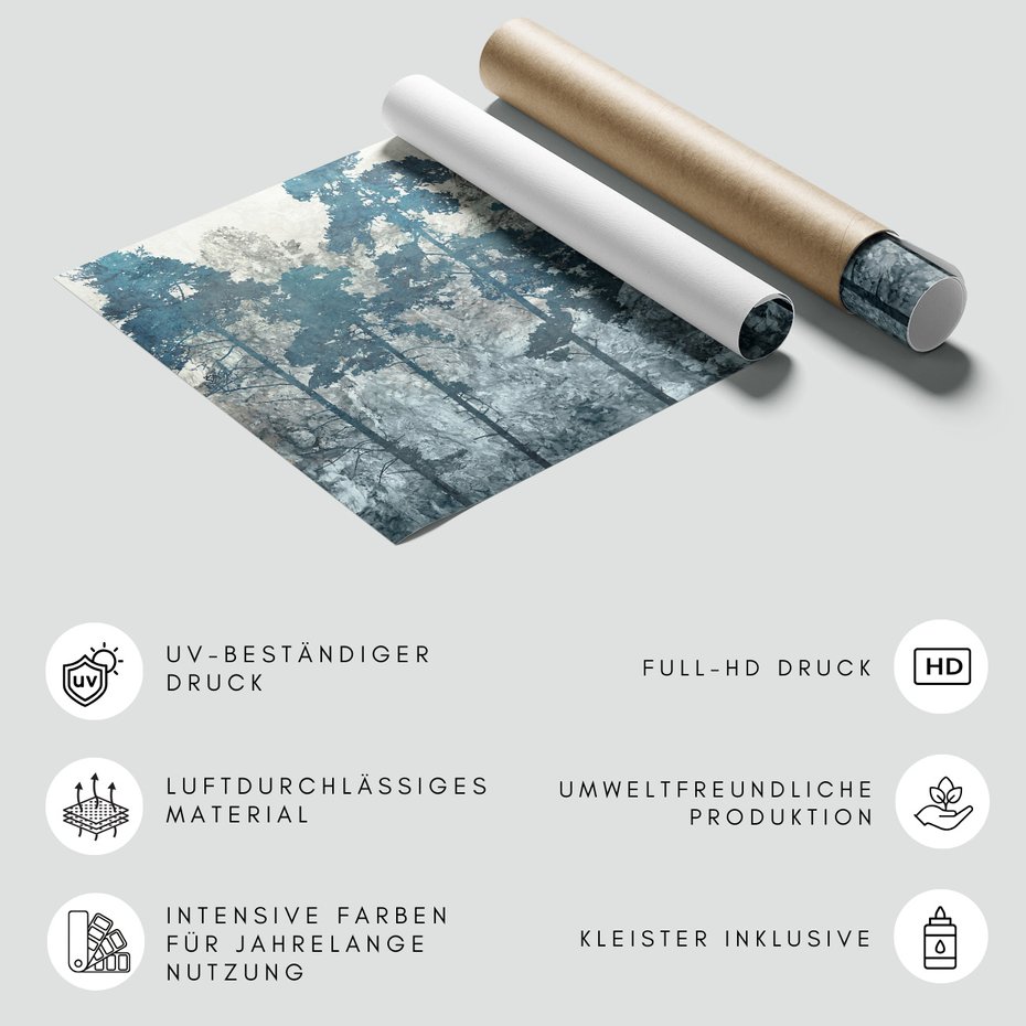 Fototapeta - loft, las, sosny