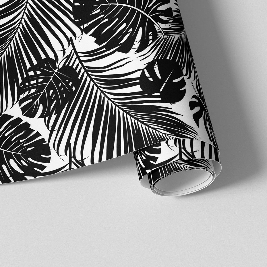 Tapeta - liście, monstera, palmy