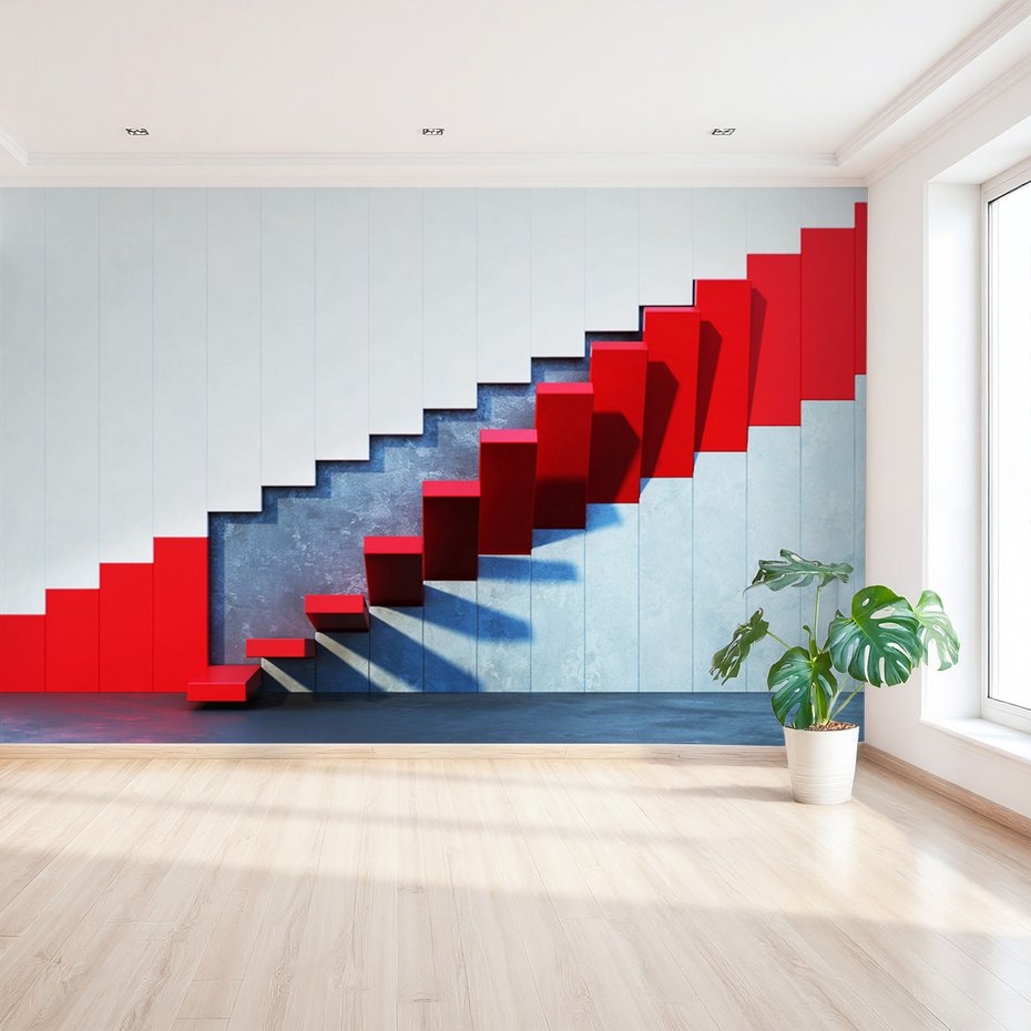 Fototapeta - schody, wzrost, abstrakcja